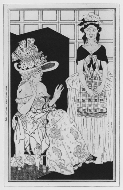 Illustration for The Way of the World by William Congreve by John Kettelwell