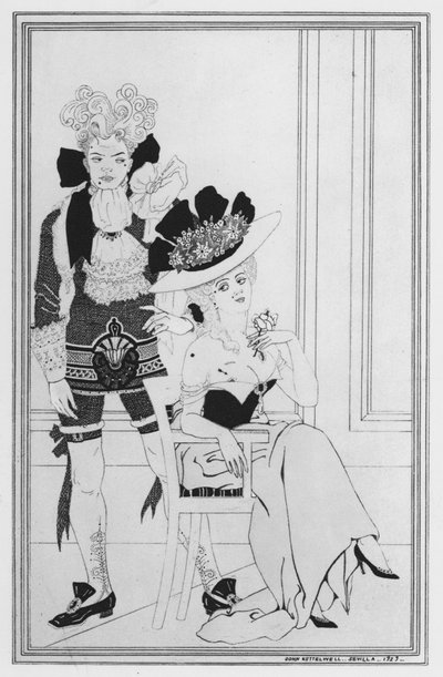 Illustration for The Way of the World by William Congreve by John Kettelwell