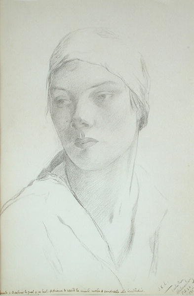 Head of a Model by John Knivet Luxmoore