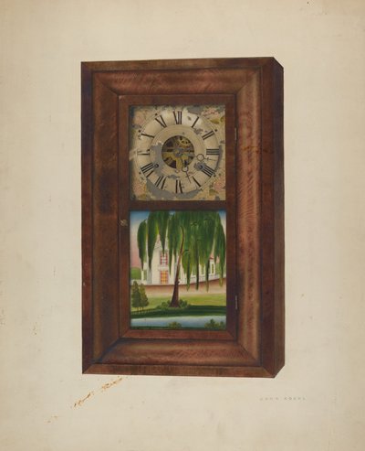 Painted Clock by John Koehl