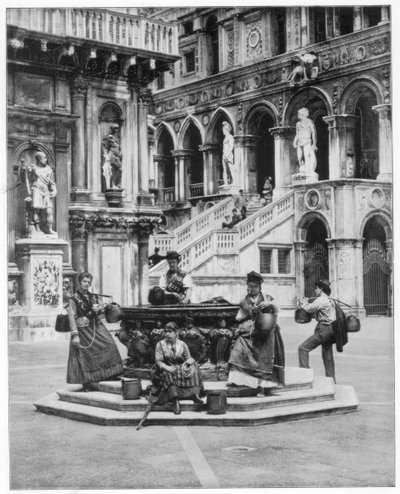 Courtyard of the Ducal Palace, Venice, Late 19th Century by John L. Stoddard
