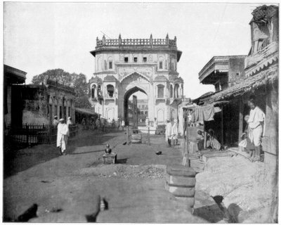 Gate to Lucknow, India, late 19th century by John L. Stoddard