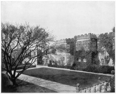 Haddon Hall near Bakewell, Derbyshire, England, late 19th century by John L. Stoddard