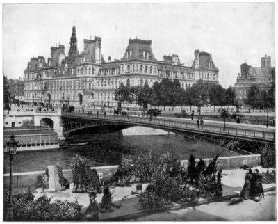 Hotel de Ville, Paris, late 19th century by John L. Stoddard