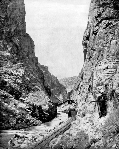 Royal Gorge, Colorado, USA, 1893 by John L. Stoddard