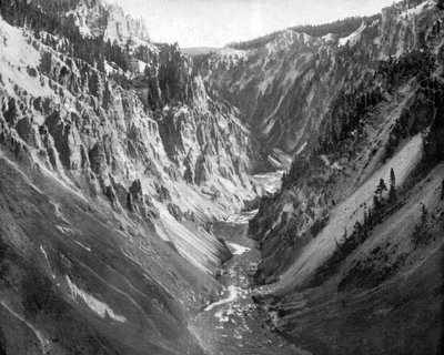 The Grand Canyon, Yellowstone National Park, USA by John L. Stoddard