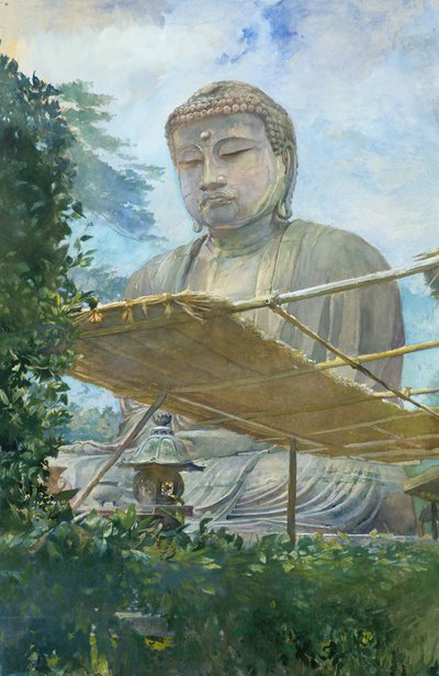 The Great Statue of Amida Buddha at Kamakura, Known as the Daibutsu, 1887 by John La Farge