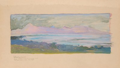 The Island of Moorea Looking across the Strait from Tahiti, January 1891 by John La Farge