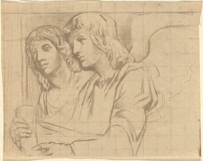 Two Angels for Trinity Church, Boston by John La Farge