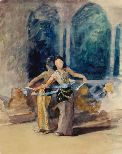 Village Dancing Girls at Garoet in the Preanger Regency, Java by John La Farge