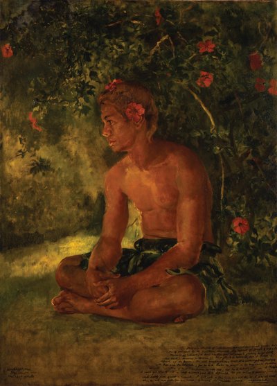 Sketch of Maua, Apia. One of Our Boat Crew by John La Farge or Lafarge