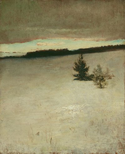 Snow Field, Morning, Roxbury by John La Farge or Lafarge