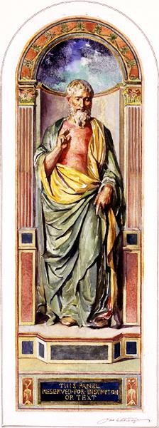 St. Paul Preaching, c.1900-05 by John La Farge or Lafarge