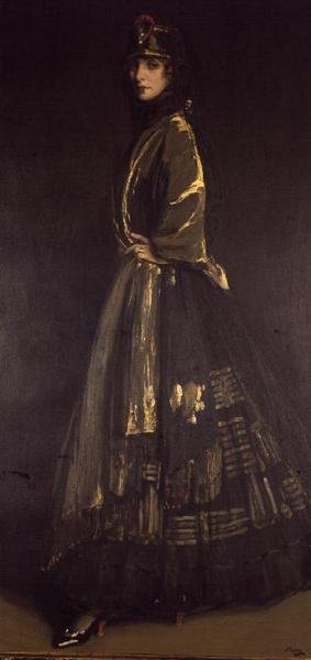 Hazel in Black and Gold by John Lavery