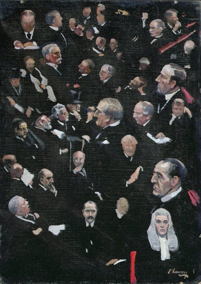 Studies in the House of Lords, Viscount Morley Moving the Address by John Lavery