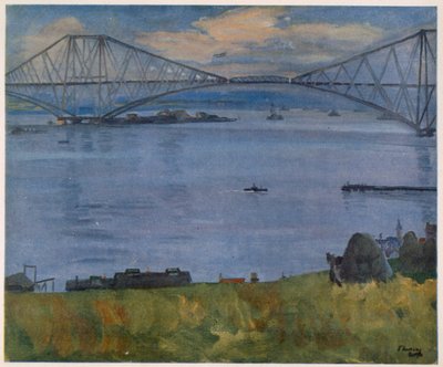 The Forth Bridge, from British Artists at the Front, continuation of The Western Front by John Lavery