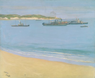 The Harbour at St. Jean de Luz - Early Morning, 1917 by John Lavery