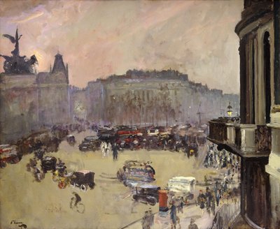 The Winter Sun, Hyde Park Corner by John Lavery