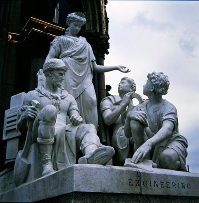 Engineering, sculpture group from the Albert Memorial by John Lawlor