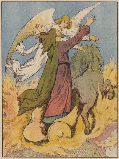 Elijah is Carried up in the Chariot of Fire by John Lawson