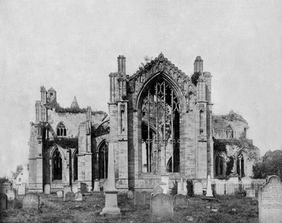 Melrose Abbey in Scotland by John Lawson Stoddard