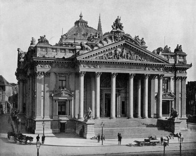 Stock Exchange in Brussels, c. 1900 by John Lawson Stoddard