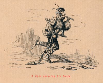 A Dane Securing his Booty by John Leech