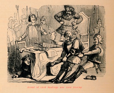 Arrest of Lord Hastings and Lord Stanley by John Leech