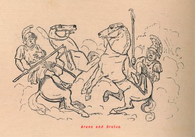 Aruns and Brutus, 1852 by John Leech