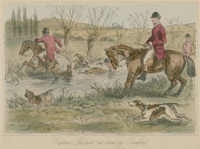 Captain Spurrier Cut Down by Romford by John Leech