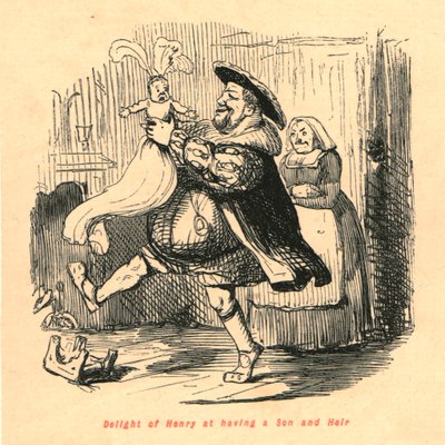 Delight of Henry at Having a Son and Heir by John Leech