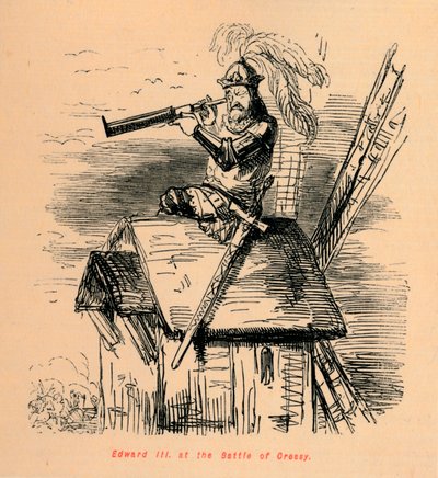 Edward III at the Battle of Cressy, c1860 by John Leech