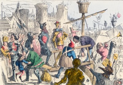 Embarkation of King Henry V at Southampton by John Leech
