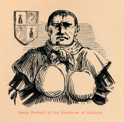 Fancy Portrait of the Champion of England by John Leech