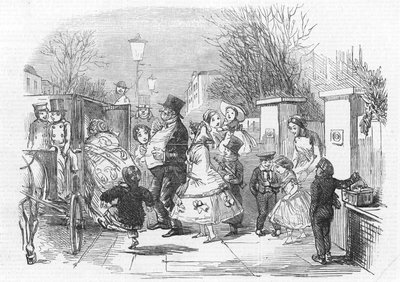Going to the pantomime by John Leech