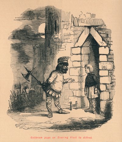 Guthrum pays an Evening Visit to Alfred by John Leech