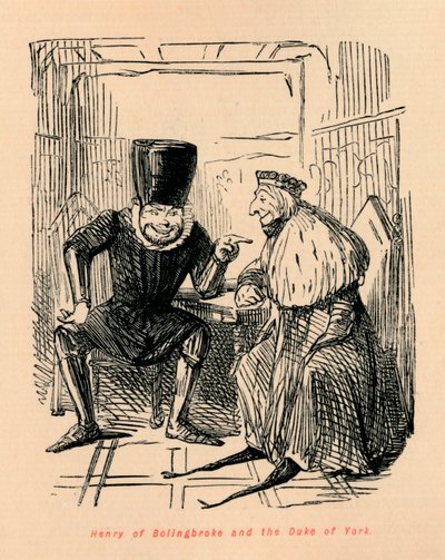 Henry of Bolingbroke and the Duke of York by John Leech