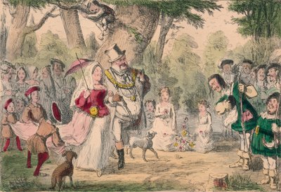 Henry the 8th and his Queen out a Maying by John Leech