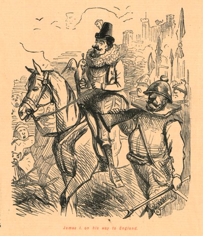 James I on his way to England, 1897 by John Leech