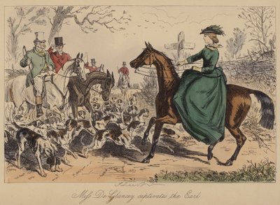 Miss De Glancey Captivates the Earl by John Leech