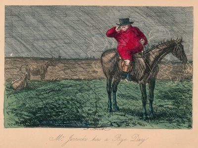 Mr. Jorrocks has a Bye Day, 1854 by John Leech