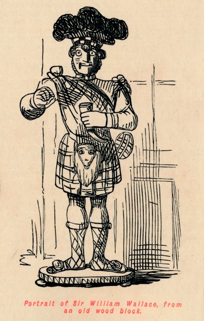 Portrait of Sir William Wallace, from an Old Wood Block by John Leech