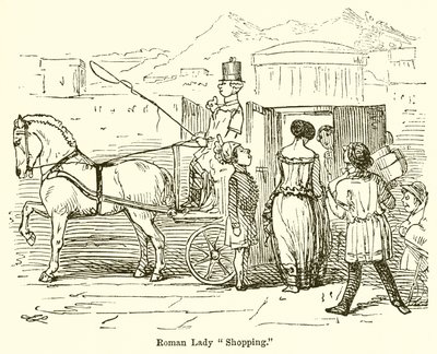 Roman Lady Shopping by John Leech