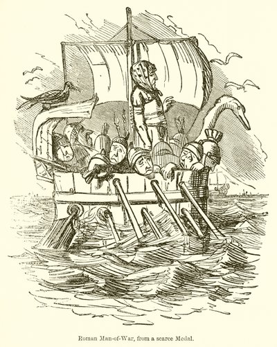 Roman Man-of-War, from a Scarce Medal by John Leech