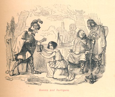 Rowena and Vortigern by John Leech