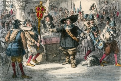 Take Away That Bauble Cromwell Dissolving the Long Parliament by John Leech