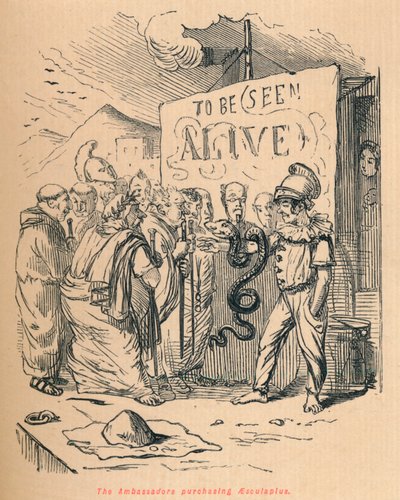 The Ambassadors purchasing Aesculaplus by John Leech