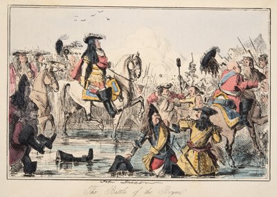 The Battle of the Boyne, from The Comic History of England by John Leech