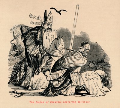 The Bishop of Beauvais Capturing Salisbury by John Leech