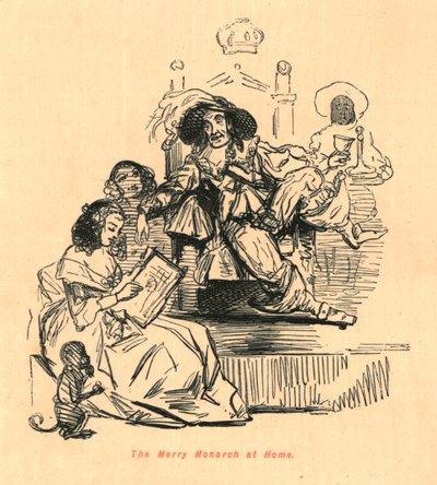The Merry Monarch at Home by John Leech